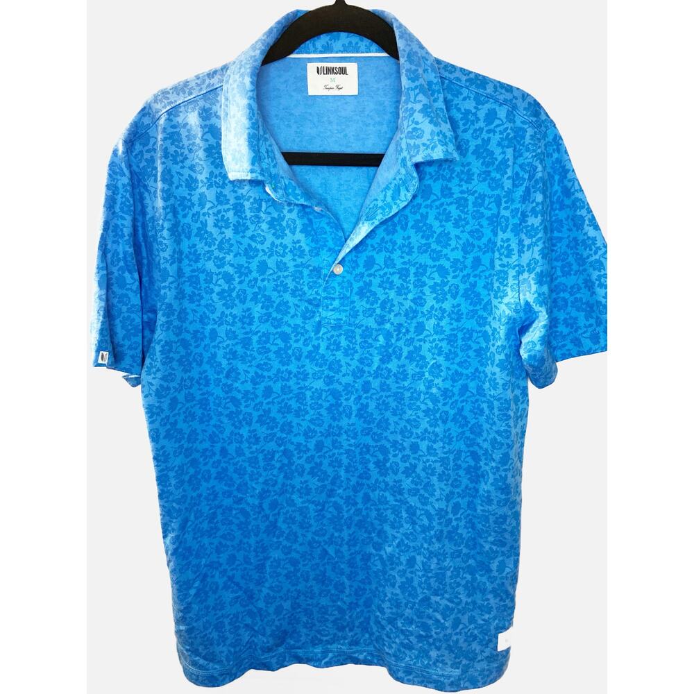 LINKSOUL Tempus Fugit Floral Golf Polo